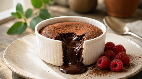 Coulant de Chocolate Saludable con Brownie NutriCare | Receta Fit