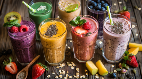 Ideas De Bebidas Con Fibra Y Batidos Saludables