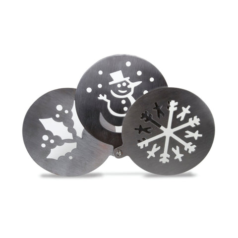 Plantillas Metálicas Navideñas para Decoración de Café y Repostería (Set de 3) - NutriCare