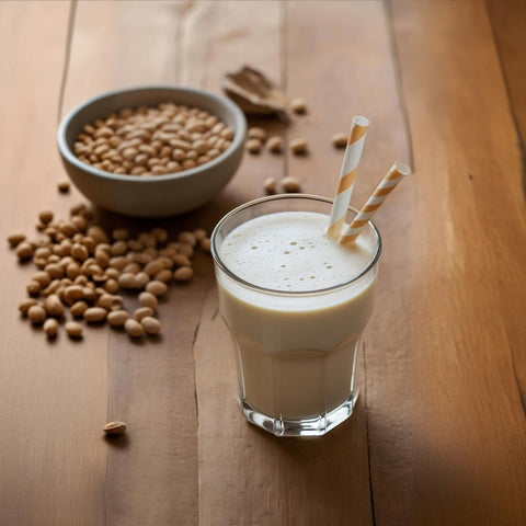 Vanilla flavored soy shake